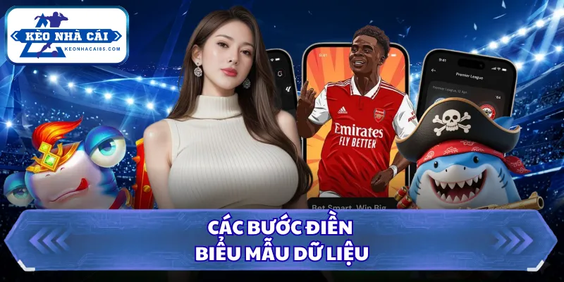 Các bước điền biểu mẫu dữ liệu